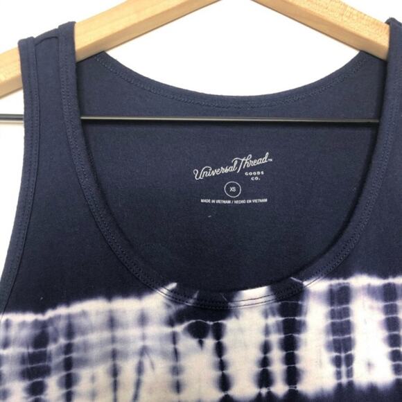 Universal Threads Blue and White Tie Dye Lafayette Tank Size XS NWT - Picture 6 of 8